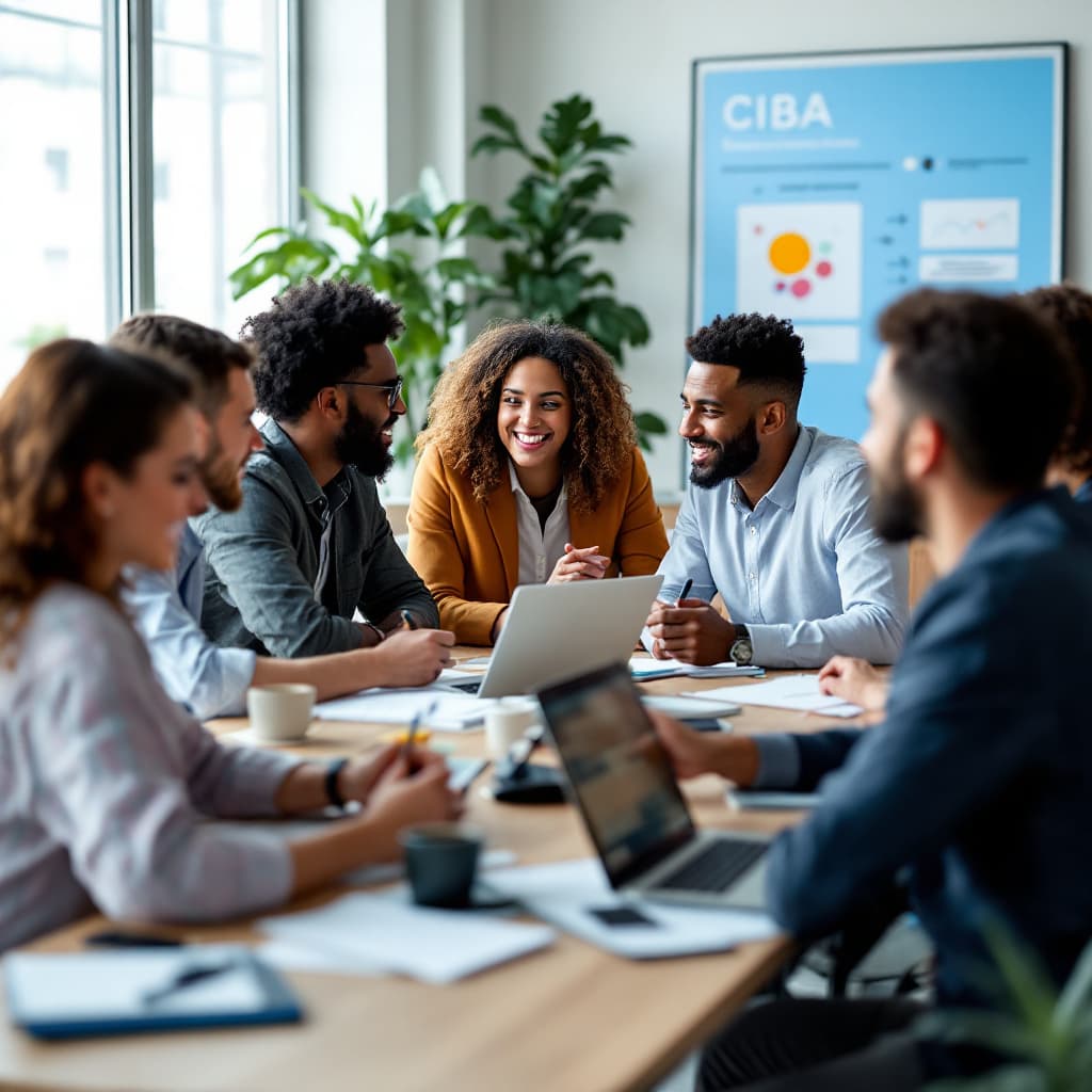 Founders sharing feedback at a CIBAStartups event